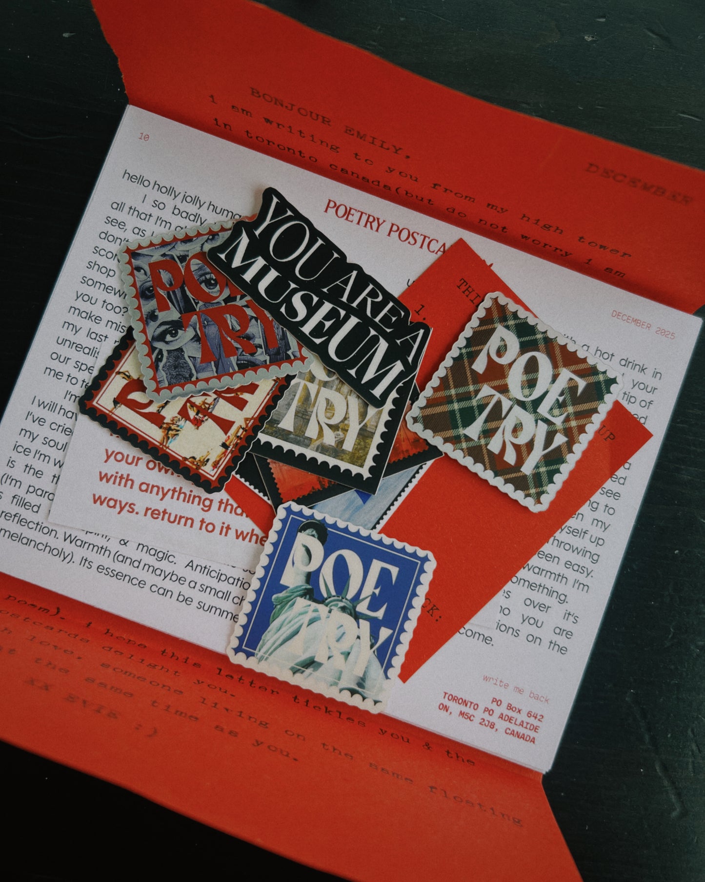 poetry postcards